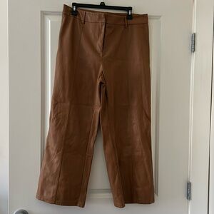 Faux leather pants